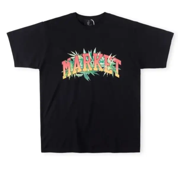 Vertabrae Market logo T-shirt Black - Image 1