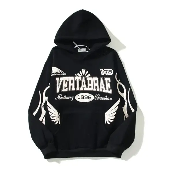 Vertabrae Black Clolor Hoodie - Image 1