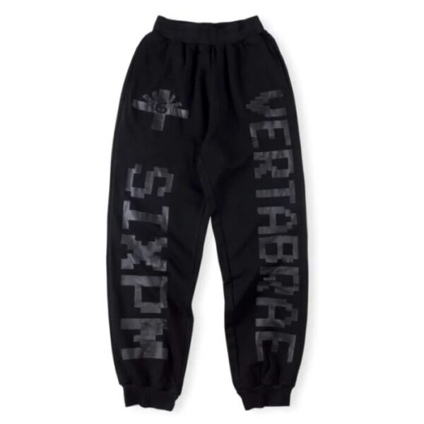 Vertabrae Double Black Logo Sweatpant - Image 1