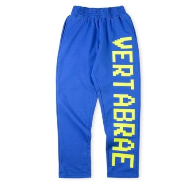 Vertabrae Blue with Yellow Color Sweatpant - Image 1