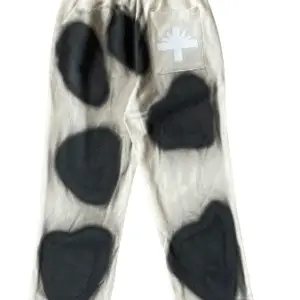 Vertabrae White with Black Printed Pant