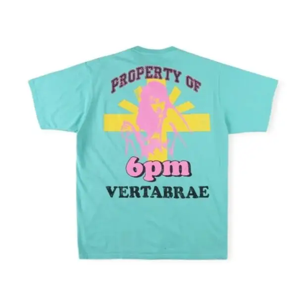 Vertabrae 6pm Yoga T-shirt Dark Color - Image 1