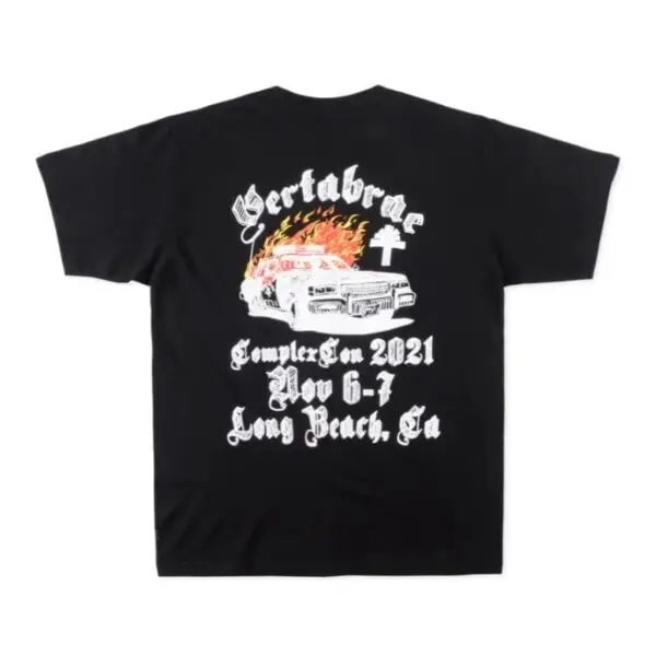 Vertabrae Nothing Without it Fire T-shirt Black - Image 2
