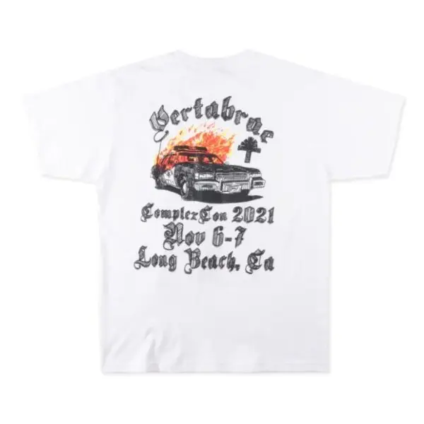 Vertabrae Nothing Without it Fire T-shirt White - Image 2
